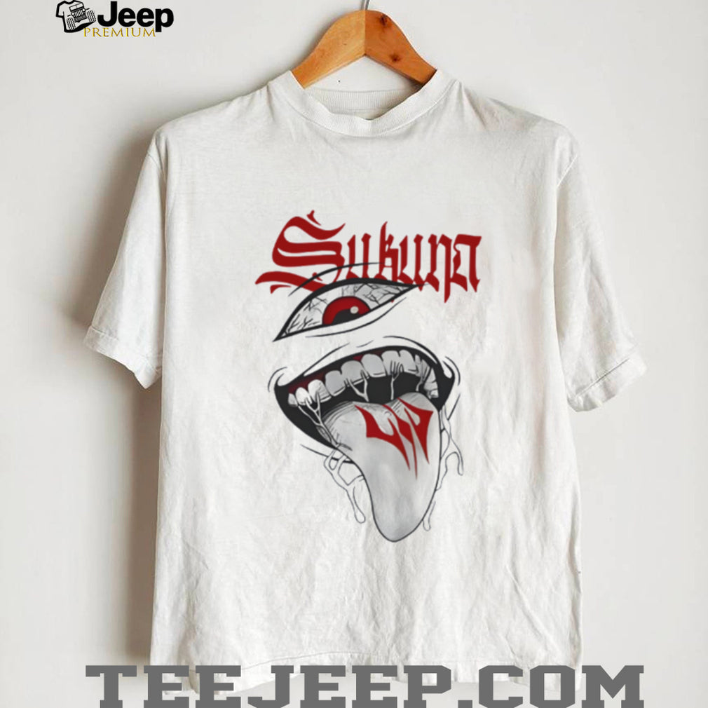 Ryomen Sukuna Cursed Mouth & Eye Graphic Tee Jujutsu Kaisen Streetwear