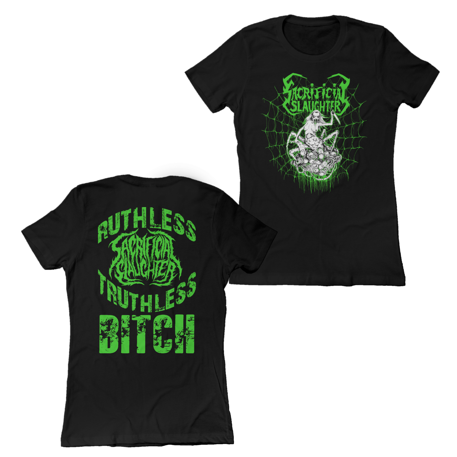 Sacrificial Slaughter "Spider Lady" Ladies Shirt Hoodie, Sweatshirt | CiraTrend.com