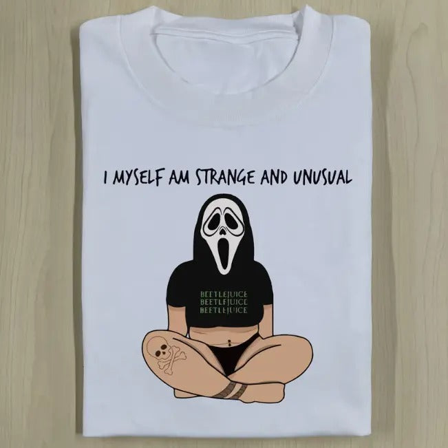 SAD GHOSTFACE SHIRT, Funny Halloween Shirt, Unisex T-Shirt, Gift For Men Women Hoodie, Sweatshirt | CiraTrend.com