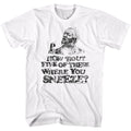 Redd Foxx Mens S/S T-Shirt - Sneeze - Solid White Hoodie, Sweatshirt | CiraTrend.com