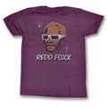 Redd Foxx Mens S/S T-Shirt - Stars - Heather Vintage Maroon Heather Hoodie, Sweatshirt | CiraTrend.com