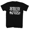 Redd Foxx Mens S/S T-Shirt - Toilet - Solid Black Hoodie, Sweatshirt | CiraTrend.com