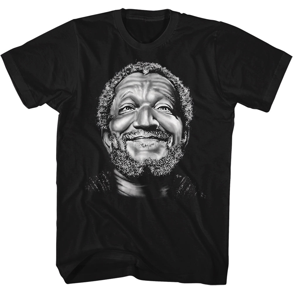 Redd Foxx Mens S/S T-Shirt - Smile Fred - Solid Black Hoodie, Sweatshirt | CiraTrend.com