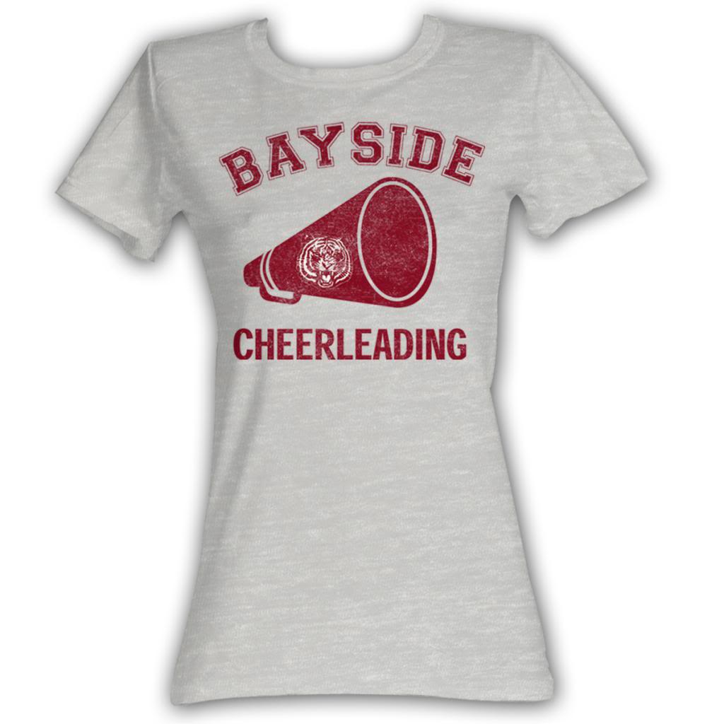 Saved By The Bell Girls Juniors S/S T-Shirt - Cheerleading - Heather Gray Heather Hoodie, Sweatshirt | CiraTrend.com