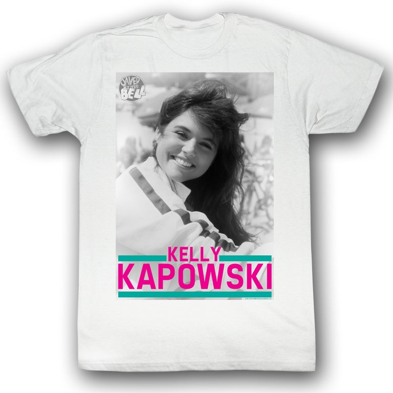 Saved By The Bell Mens S/S T-Shirt - Kapowski - Solid White Hoodie, Sweatshirt | CiraTrend.com