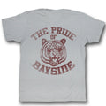 Saved By The Bell Mens S/S T-Shirt - Bayside Fade - Solid Silver Hoodie, Sweatshirt | CiraTrend.com