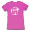 Saved By The Bell Girls Juniors S/S T-Shirt - White - Solid Fuschia Hoodie, Sweatshirt | CiraTrend.com