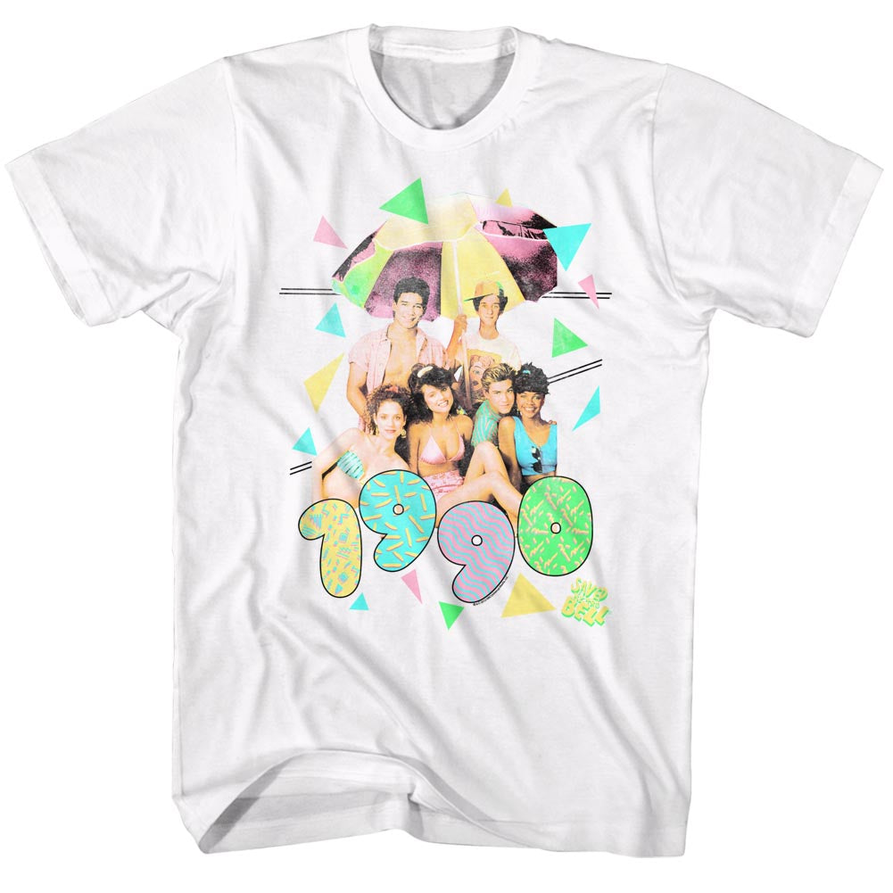 Saved By The Bell Mens S/S T-Shirt - Pastel - Solid White Hoodie, Sweatshirt | CiraTrend.com