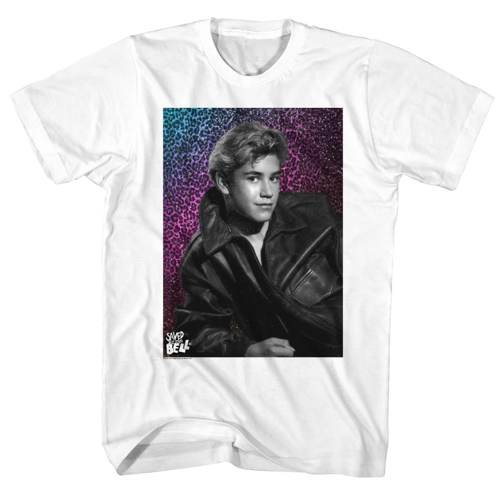 Saved By The Bell Mens S/S T-Shirt - Heart Throb - Solid White Hoodie, Sweatshirt | CiraTrend.com