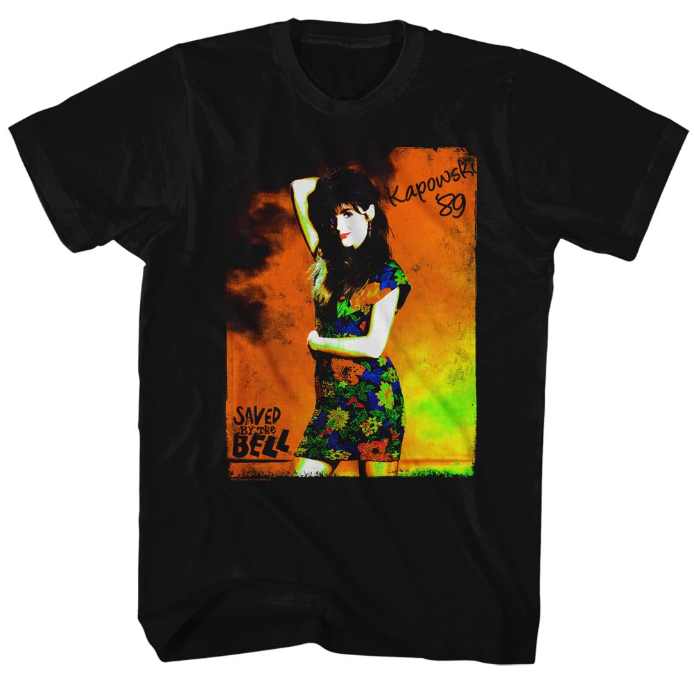 Saved By The Bell Mens S/S T-Shirt - Kapowski - Solid Black Hoodie, Sweatshirt | CiraTrend.com
