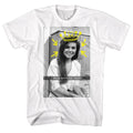 Saved By The Bell Mens S/S T-Shirt - Miss Bayside Snap - Solid White Hoodie, Sweatshirt | CiraTrend.com