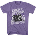 Saved By The Bell Mens S/S T-Shirt - Zack Attack '91 Tour - Heather Retro Purple Heather Hoodie, Sweatshirt | CiraTrend.com