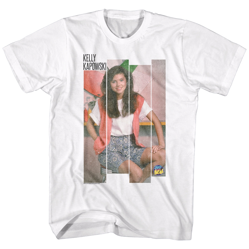 Saved By The Bell Mens S/S T-Shirt - The Kapowski - Solid White Hoodie, Sweatshirt | CiraTrend.com
