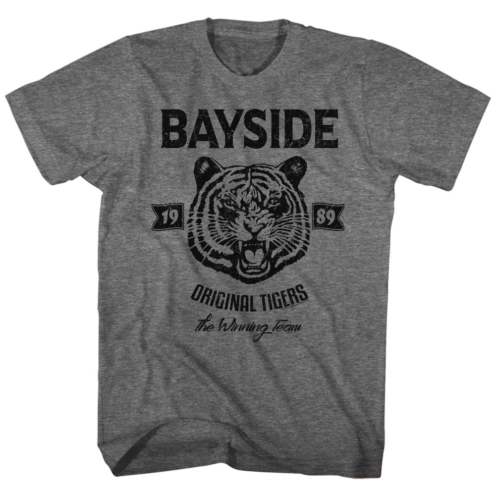 Saved By The Bell Mens S/S T-Shirt - Original Tigers - Heather Graphite Heather Hoodie, Sweatshirt | CiraTrend.com