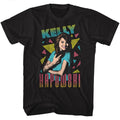 Saved By The Bell Mens S/S T-Shirt - Kelly Triangles - Solid Black Hoodie, Sweatshirt | CiraTrend.com