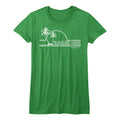 Saved By The Bell Girls Juniors S/S T-Shirt - Malibu Sands - Solid Kelly Hoodie, Sweatshirt | CiraTrend.com