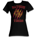 Saved By The Bell Girls Juniors S/S T-Shirt - Bayside Claws - Solid Black Hoodie, Sweatshirt | CiraTrend.com