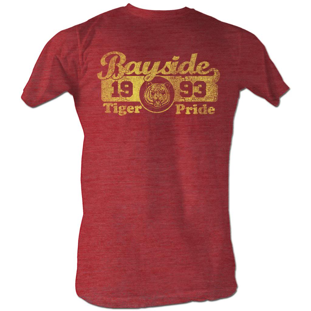 Saved By The Bell Mens S/S T-Shirt - Bayside Pride - Heather Cherry Heather Hoodie, Sweatshirt | CiraTrend.com