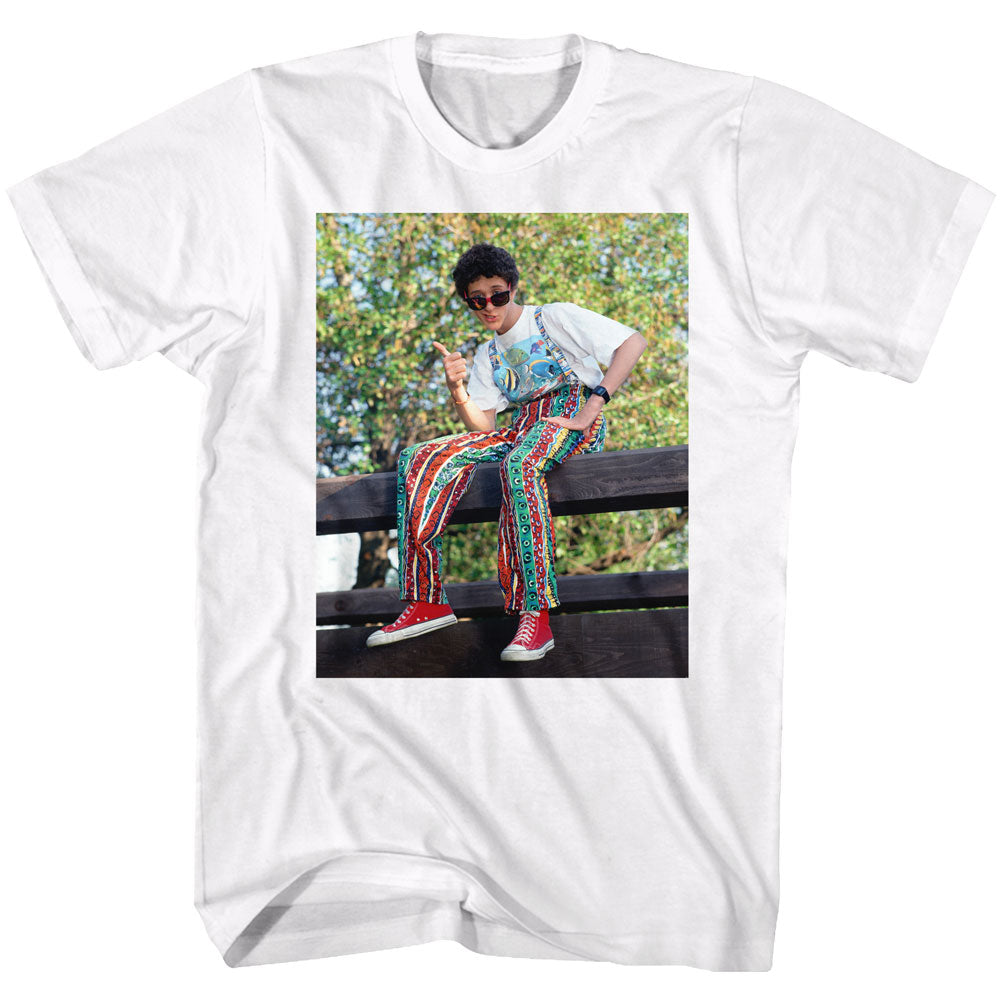 Saved By The Bell Mens S/S T-Shirt - Thumbs Up - Solid White Hoodie, Sweatshirt | CiraTrend.com
