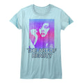 Saved By The Bell Girls Juniors S/S T-Shirt - Art Of Beauty - Solid Light Blue Hoodie, Sweatshirt | CiraTrend.com