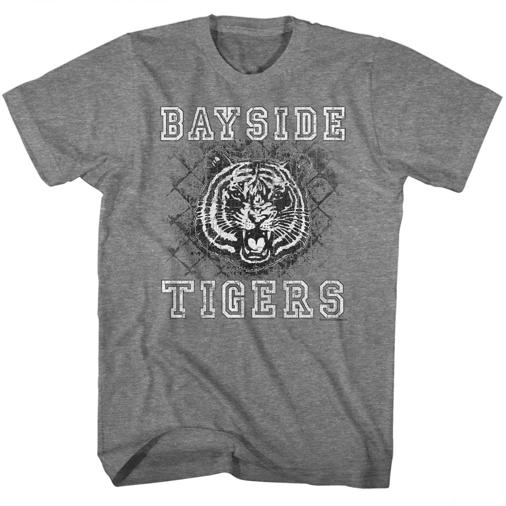 Saved By The Bell Mens S/S T-Shirt - Schoolyard Tigers - Heather Graphite Heather Hoodie, Sweatshirt | CiraTrend.com