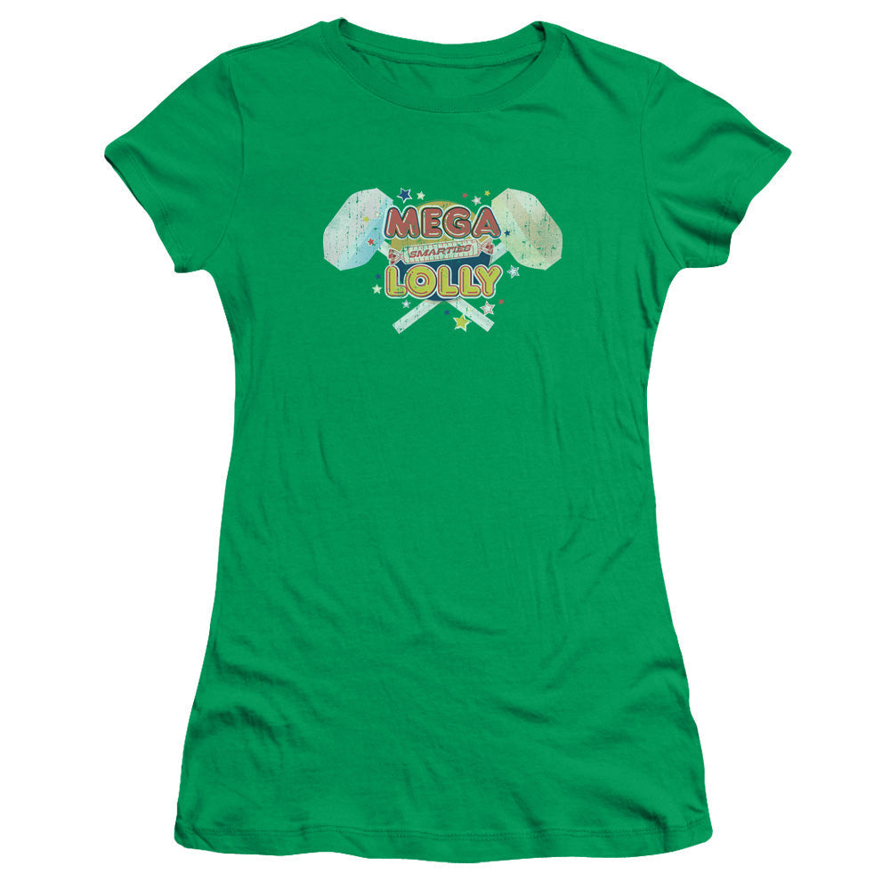 Arties Mega Lolly Junior Sheer Cap Sleeve Womens T Shirt Kelly Green Hoodie, Sweatshirt | CiraTrend.com