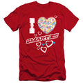 Arties I Heart Arties Premium Bella Canvas Slim Fit Mens T Shirt Red Hoodie, Sweatshirt | CiraTrend.com (Image 1)