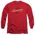 Arties Enjoy Mens Long Sleeve Shirt Red Hoodie, Sweatshirt | CiraTrend.com (Image 1)
