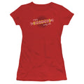 Arties Enjoy Junior Sheer Cap Sleeve Womens T Shirt Red Hoodie, Sweatshirt | CiraTrend.com