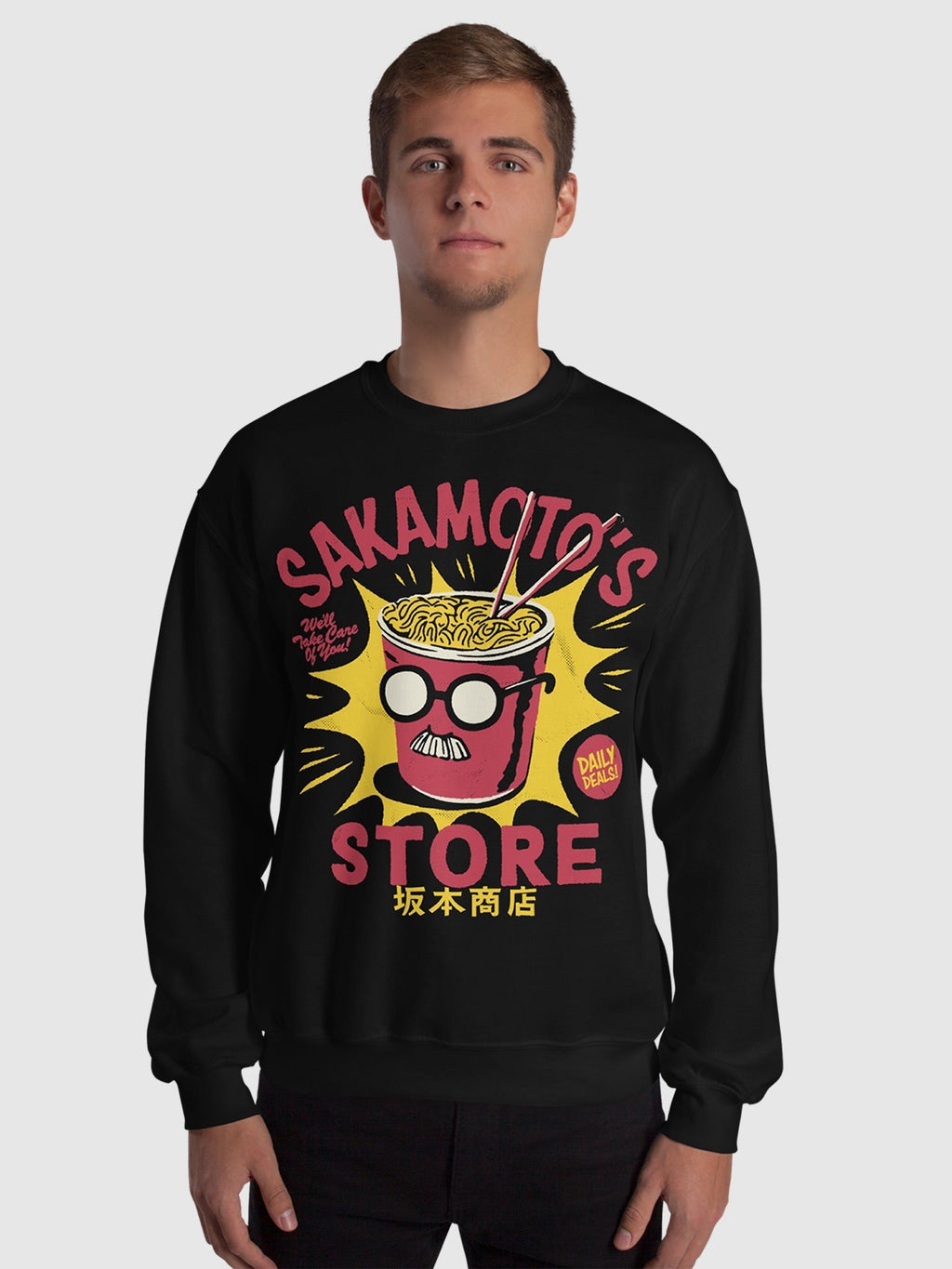 Sakamoto Days Sakamoto's Store Crewneck Sweatshirt T-Shirts, Hoodie | CiraTrend.com (Image 3)