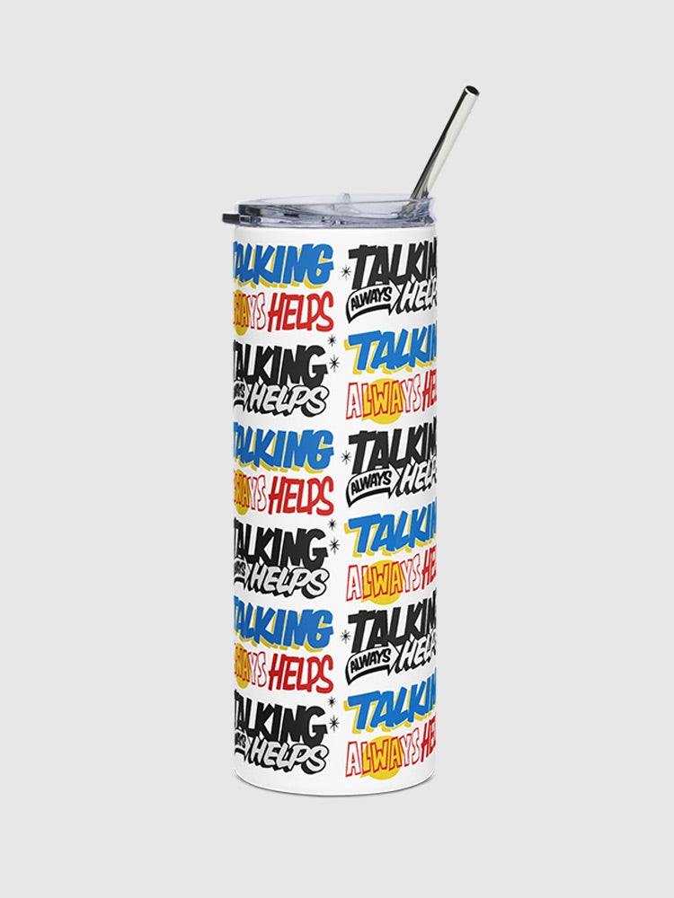 Sex Education Talking Always Helps 20 oz. Stainless Steel Tumbler T-Shirts, Hoodie, Sweatshirt | CiraTrend.com (Image 1)