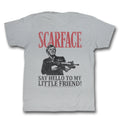 Scarface Mens S/S T-Shirt - Say Hello - Solid Silver Hoodie, Sweatshirt | CiraTrend.com