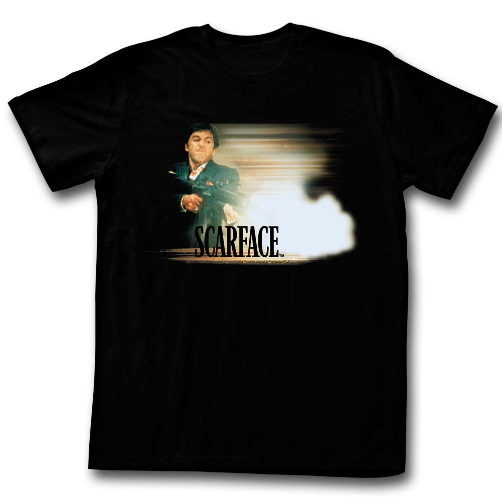 Scarface Mens S/S T-Shirt - Glowy Dude - Solid Black Hoodie, Sweatshirt | CiraTrend.com