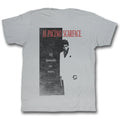 Scarface Mens S/S T-Shirt - El Mundo - Solid Silver Hoodie, Sweatshirt | CiraTrend.com