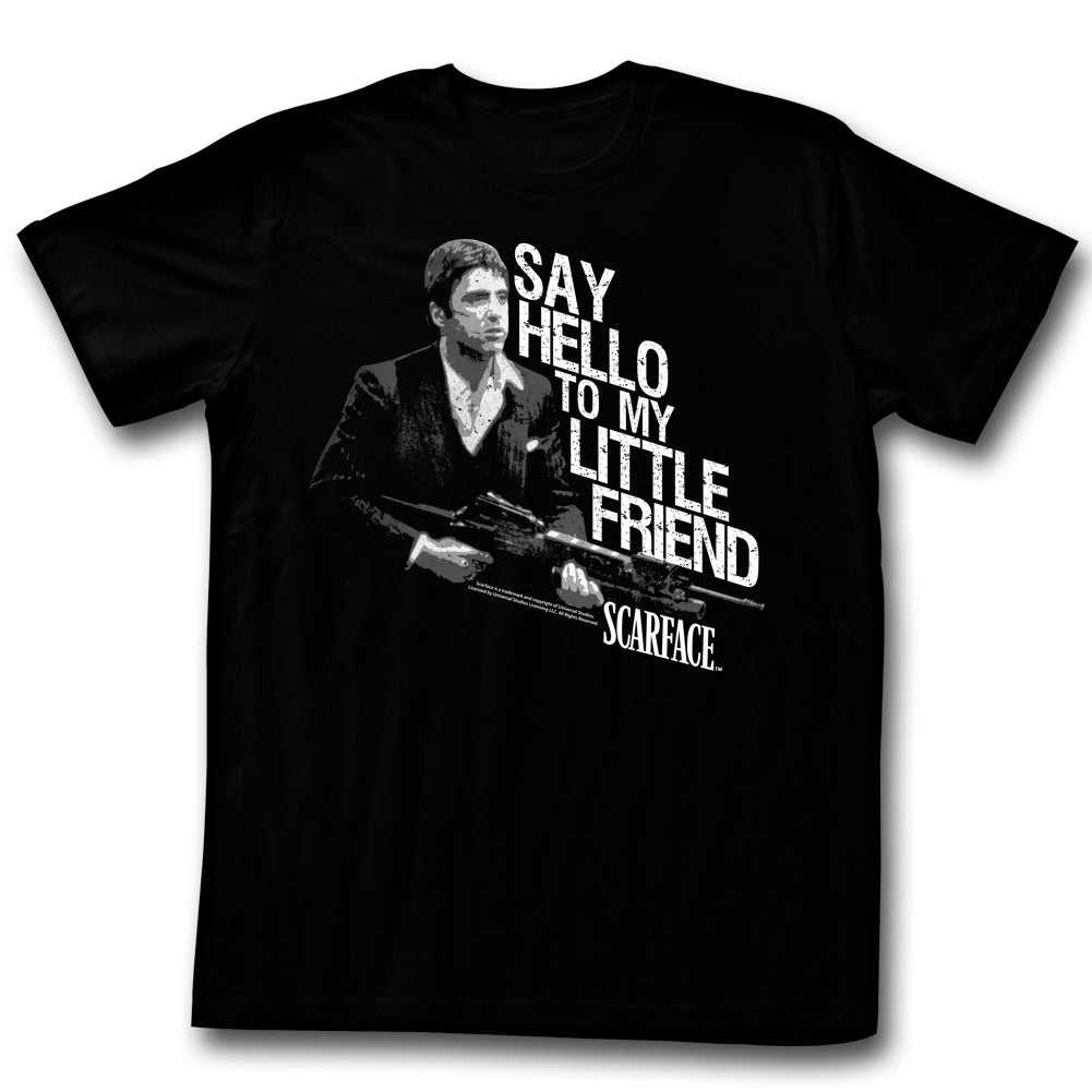 Scarface Mens S/S T-Shirt - Little Buddy - Solid Black Hoodie, Sweatshirt | CiraTrend.com