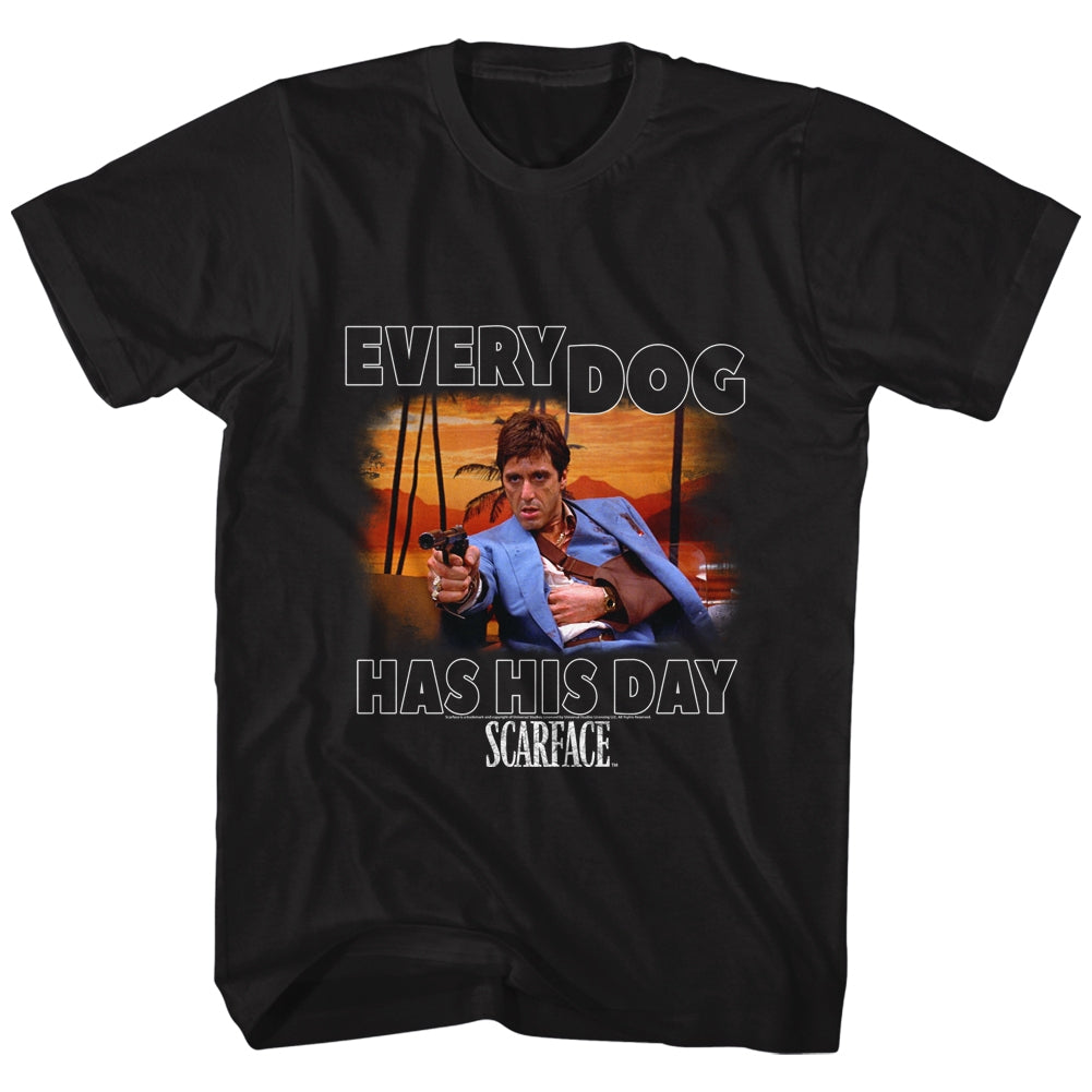 Scarface Mens S/S T-Shirt - Every Dog - Solid Black Hoodie, Sweatshirt | CiraTrend.com