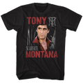 Scarface Mens S/S T-Shirt - Tony Scarface - Solid Black Hoodie, Sweatshirt | CiraTrend.com