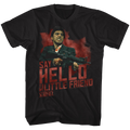 Scarface Mens S/S T-Shirt - Say Hello - Solid Black Hoodie, Sweatshirt | CiraTrend.com
