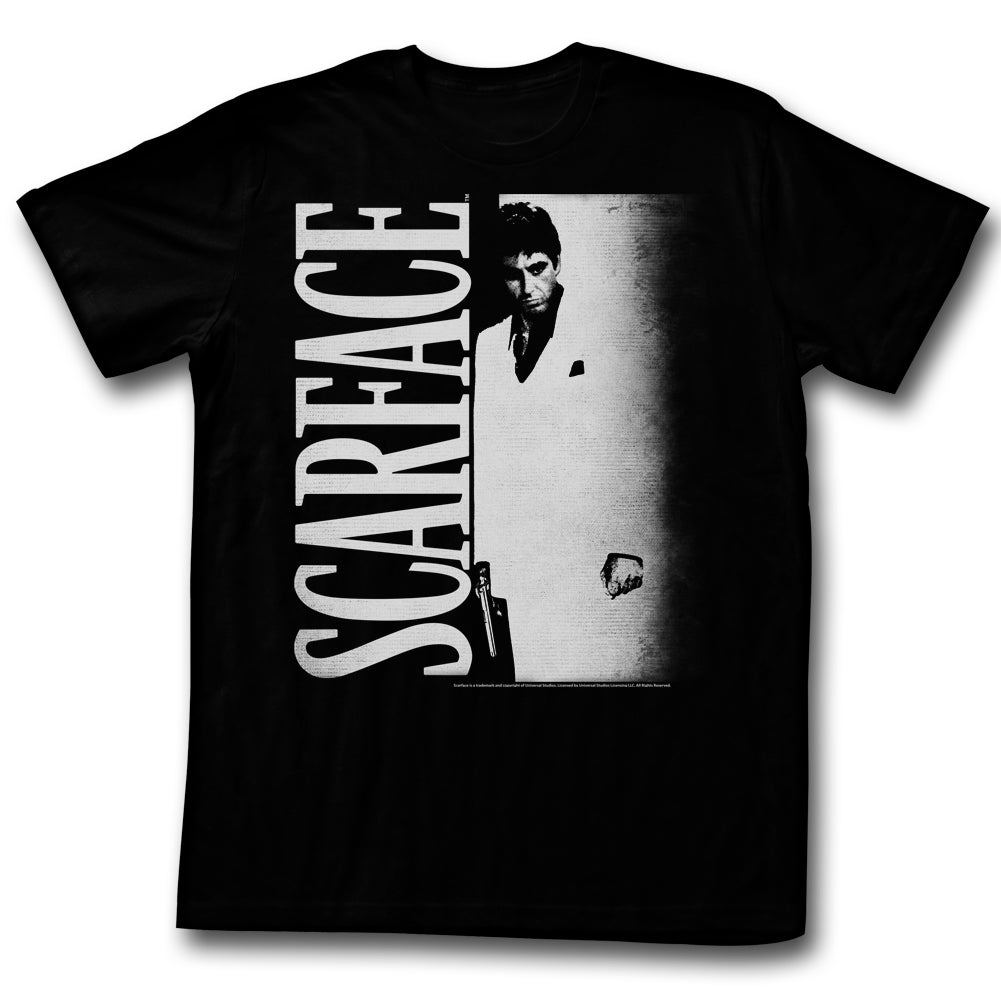 Scarface Mens S/S T-Shirt - Lotsowhite - Solid Black Hoodie, Sweatshirt | CiraTrend.com