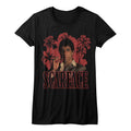 Scarface Girls Juniors S/S T-Shirt - Red Palms - Solid Black Hoodie, Sweatshirt | CiraTrend.com