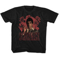 Scarface Youth S/S T-Shirt - Red Palms - Solid Black Hoodie, Sweatshirt | CiraTrend.com