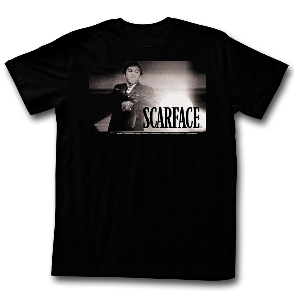 Scarface Mens S/S T-Shirt - Whitefire - Solid Black Hoodie, Sweatshirt | CiraTrend.com