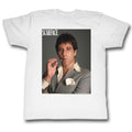 Scarface Mens S/S T-Shirt - Smokin' - Solid White Hoodie, Sweatshirt | CiraTrend.com