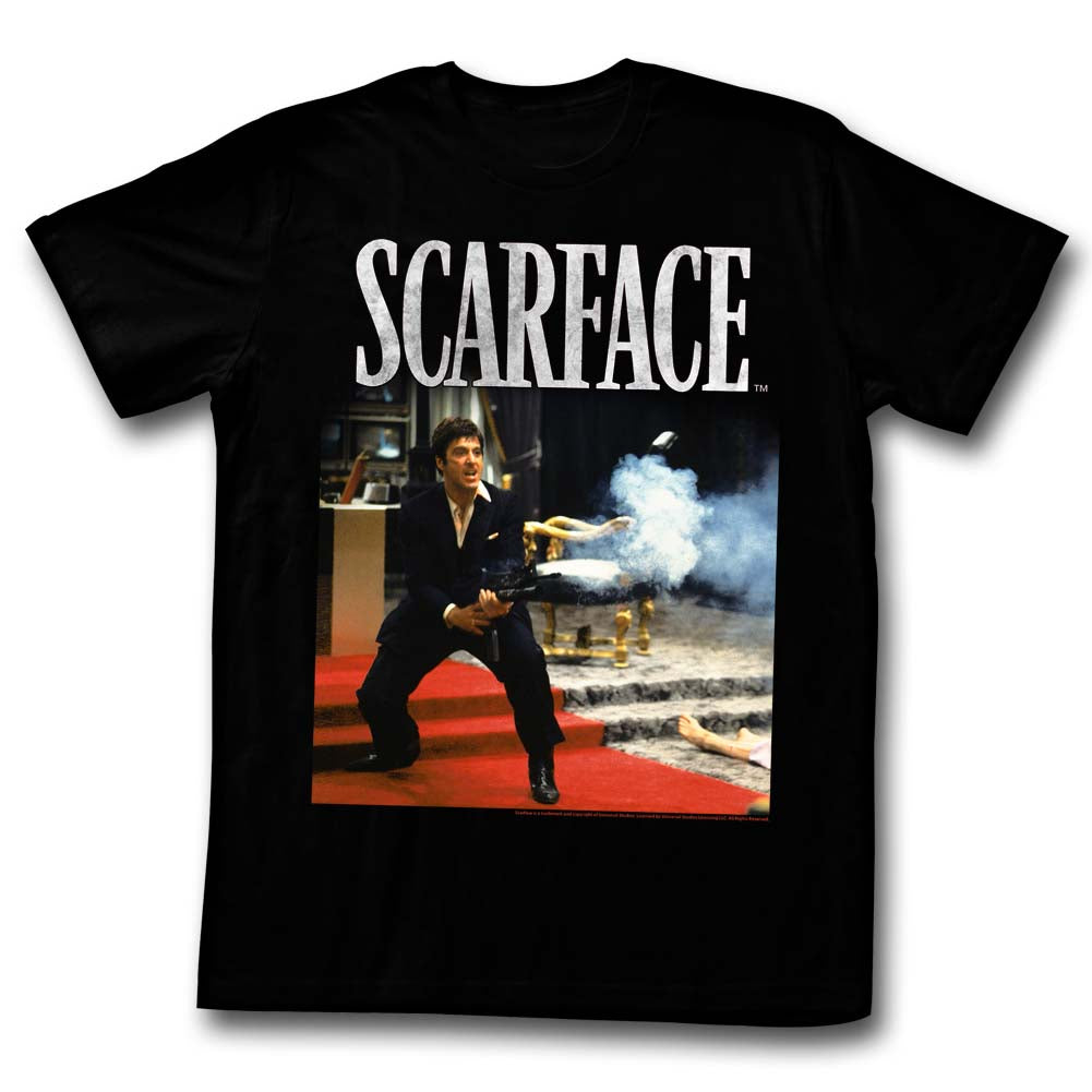 Scarface Mens S/S T-Shirt - Hello Friend - Solid Black Hoodie, Sweatshirt | CiraTrend.com