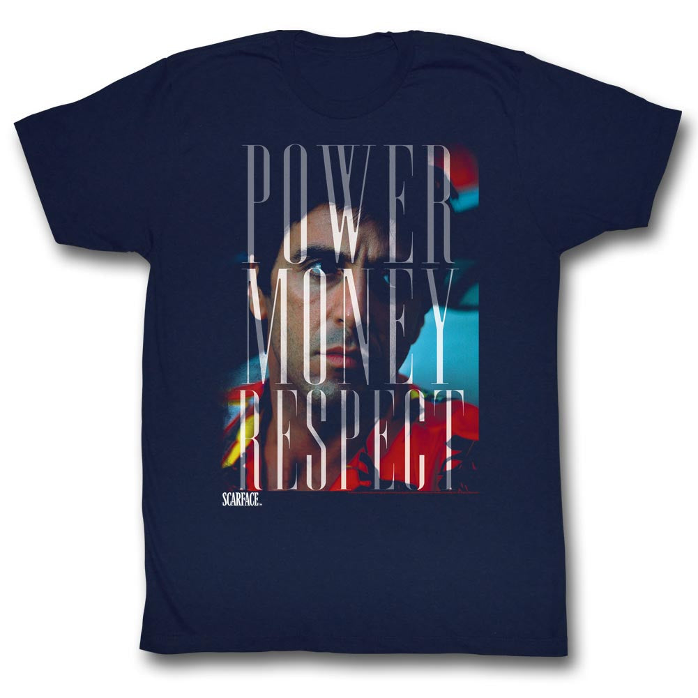 Scarface Mens S/S T-Shirt - Pmr - Solid Navy Hoodie, Sweatshirt | CiraTrend.com