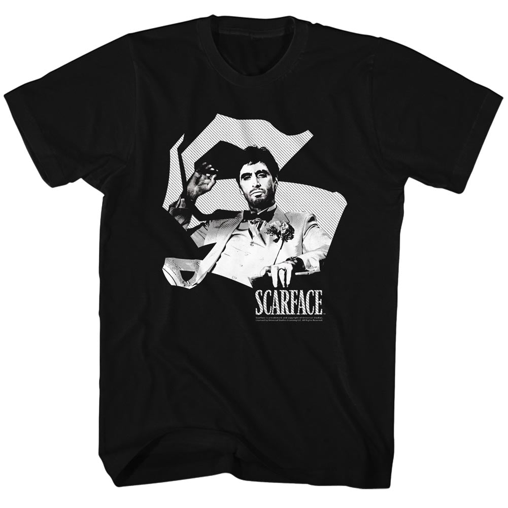 Scarface Mens S/S T-Shirt - Scar S - Solid Black Hoodie, Sweatshirt | CiraTrend.com