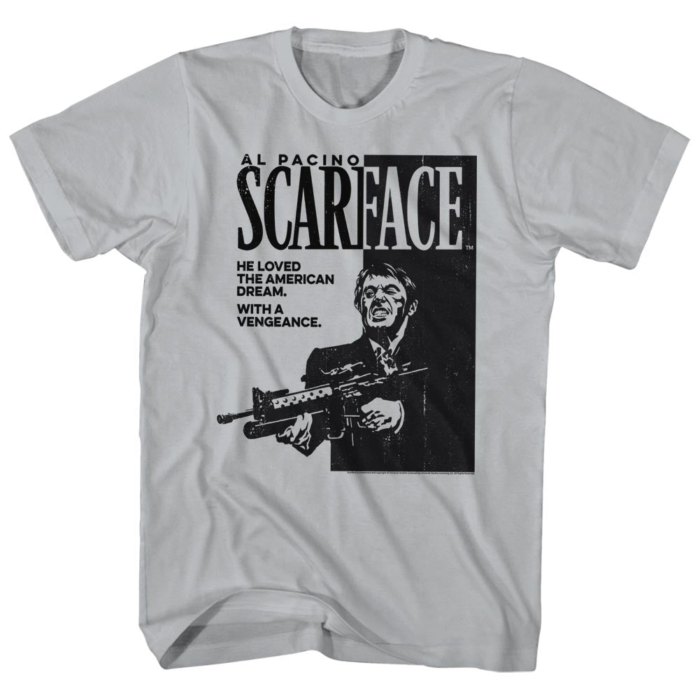 Scarface Mens S/S T-Shirt - Scarface - Solid Silver Hoodie, Sweatshirt | CiraTrend.com