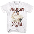 Scarface Mens S/S T-Shirt - Americandream - Solid White Hoodie, Sweatshirt | CiraTrend.com