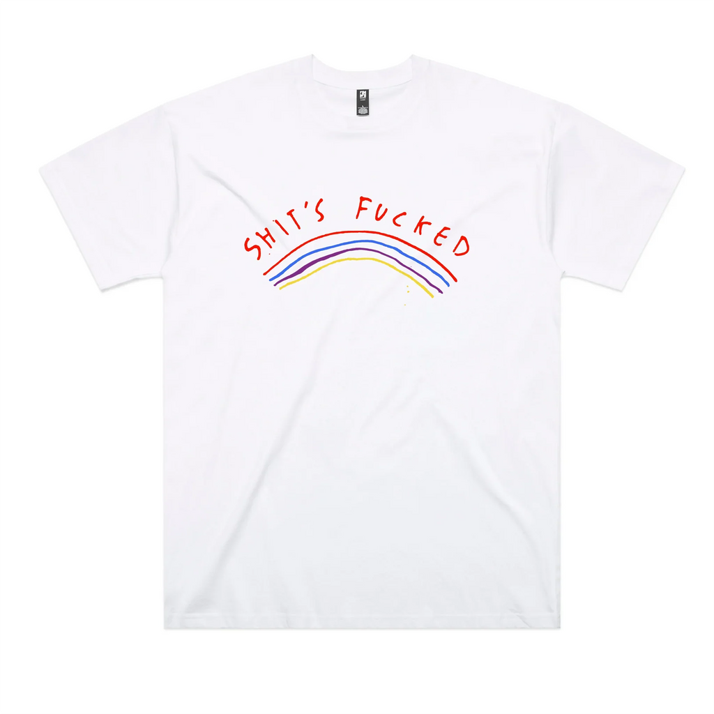 Shit's Fucked Oversized Tee Hoodie, Sweatshirt | CiraTrend.com (Image 2)