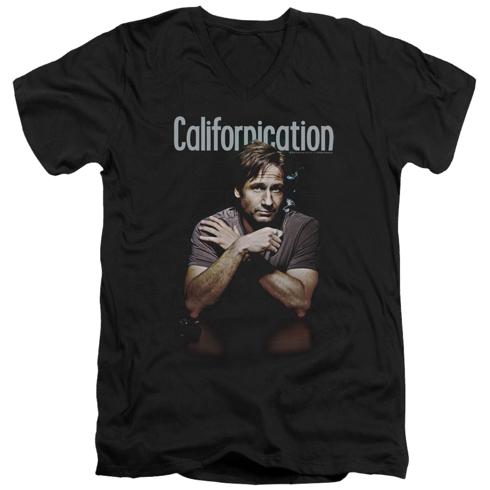 Californication Smoking - Men's V-Neck T-Shirt Hoodie, Sweatshirt | CiraTrend.com